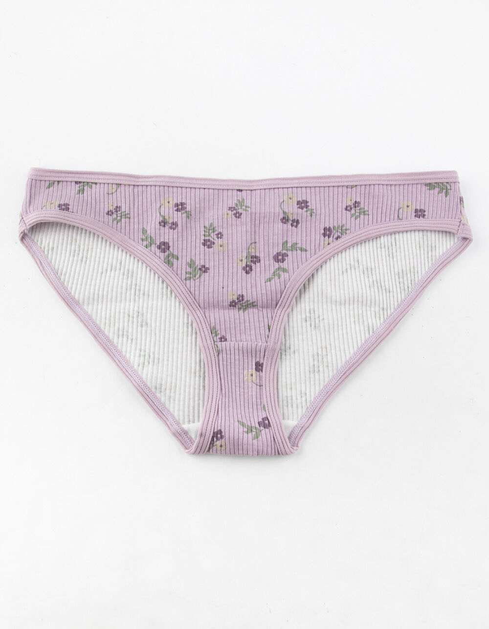 FULL TILT Printed Lavender Rust Bikini Panties image number 0