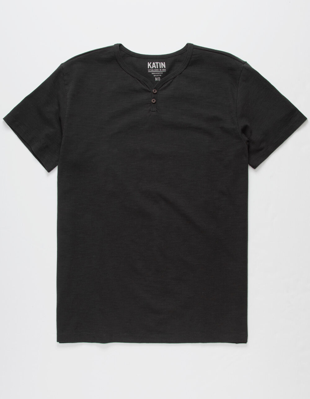 KATIN Folk Mens Black Henley BLACK Tillys