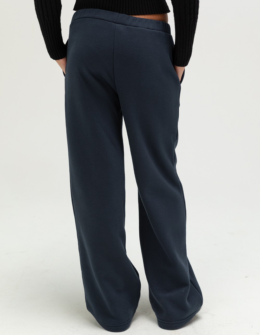 FULL TILT Dream Girls Wide Leg Sweatpants - NAVY