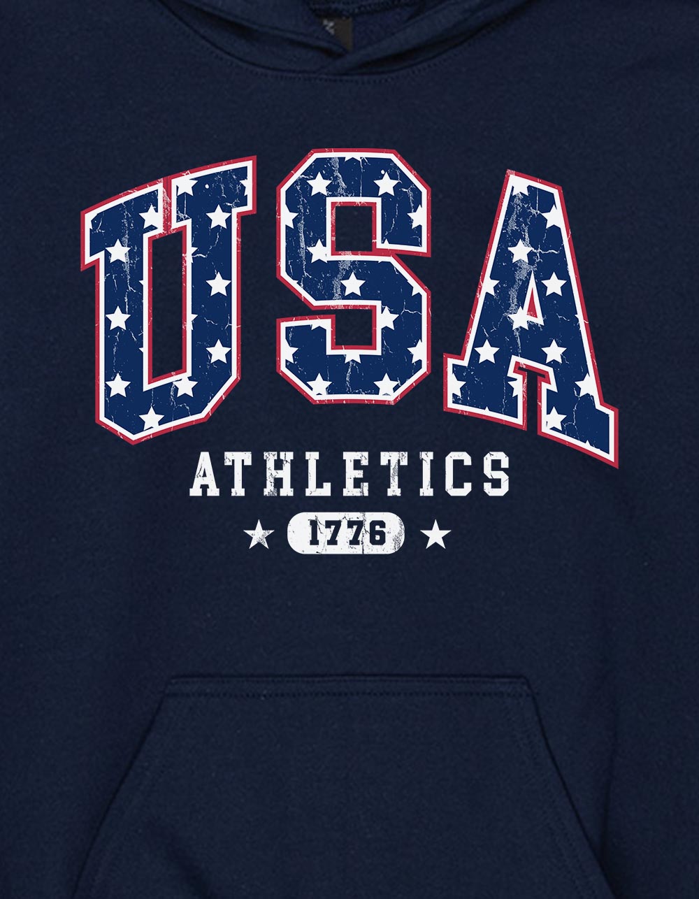 USA Athletics Unisex Kids Hoodie - NAVY