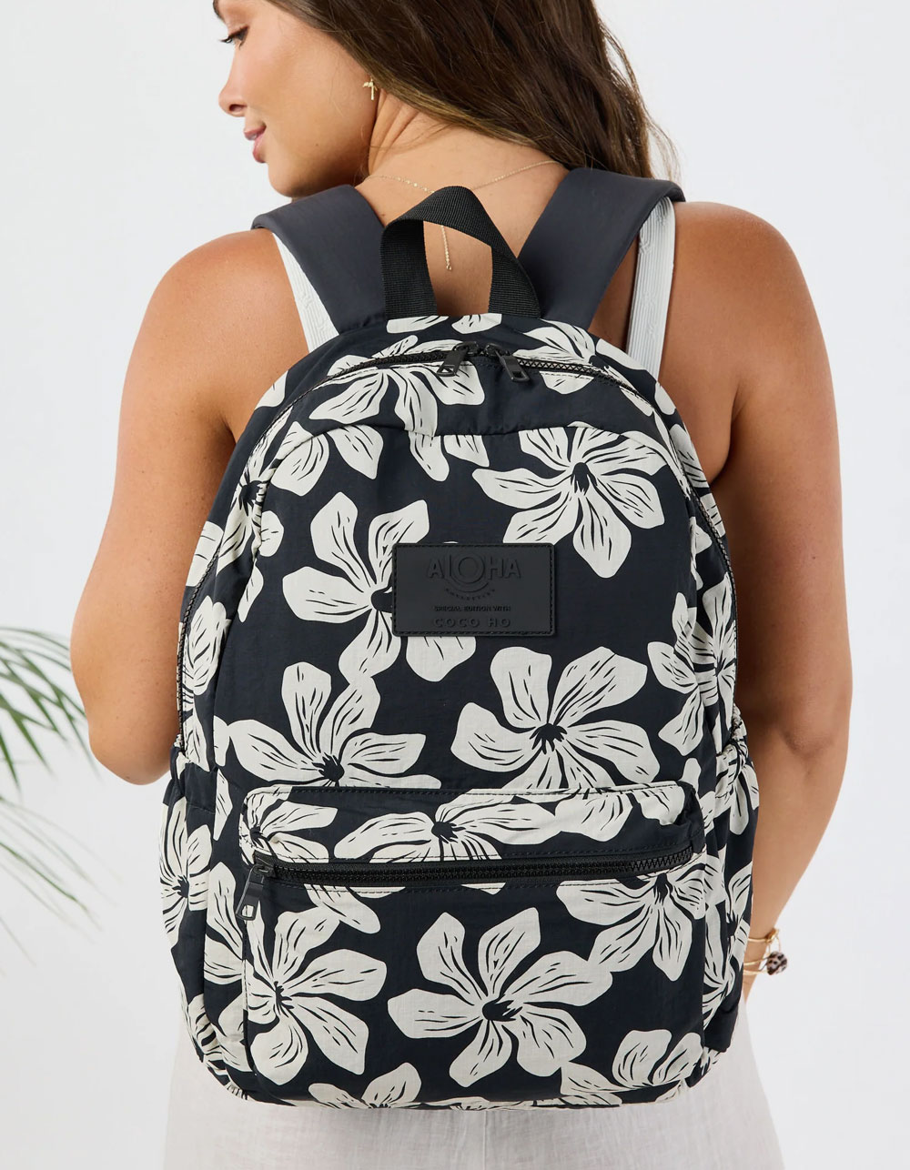 ALOHA COLLECTION Nāʻu by Coco Ho Backpack - BLACK COMBO