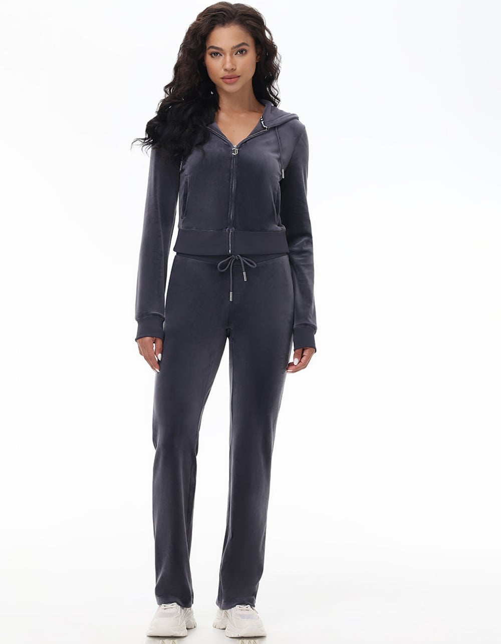 JUICY COUTURE OG Big Bling Womens Velour Track Pants