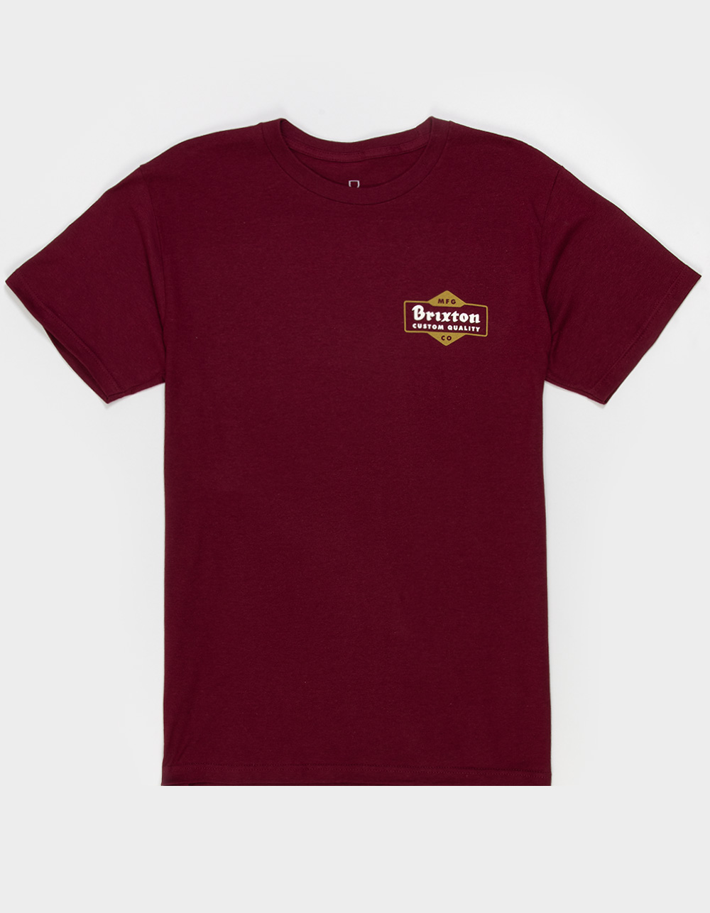 BRIXTON Ashfield Mens Tee - BURGUNDY