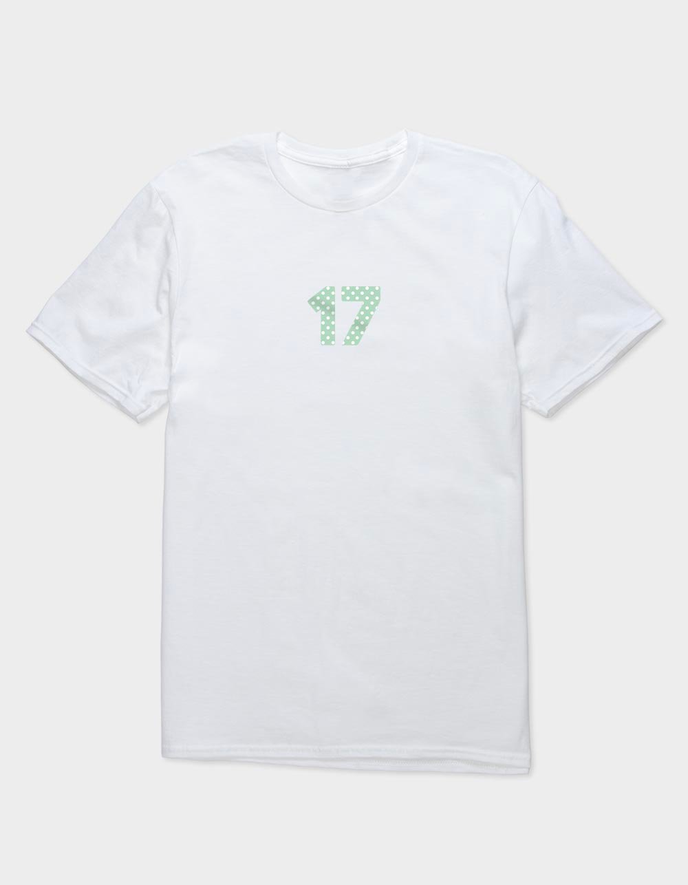17 Polka Dot Fill Unisex Tee - WHITE
