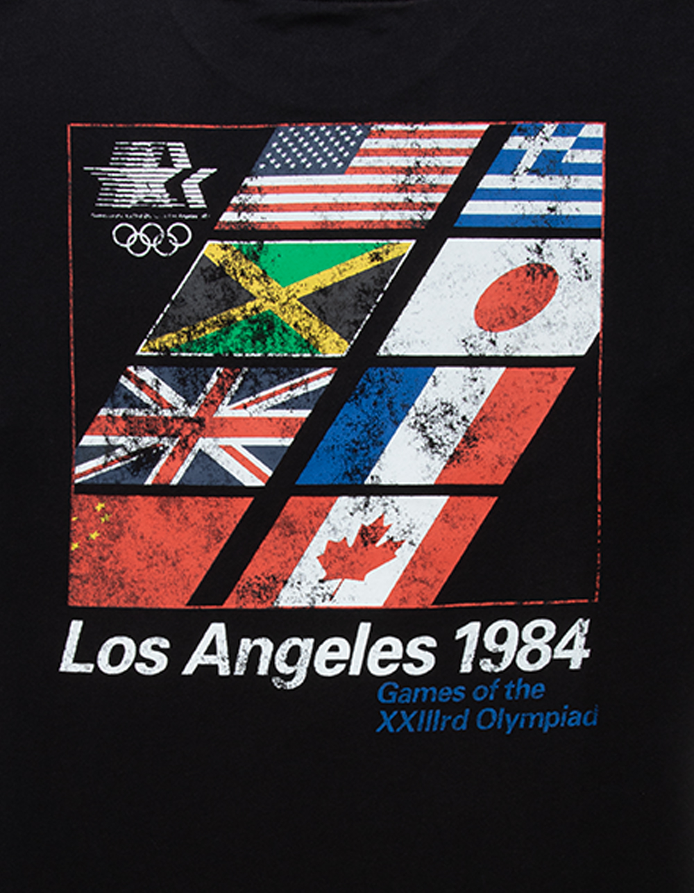 OLYMPICS Los Angeles 1984 Mens Tee - BLACK