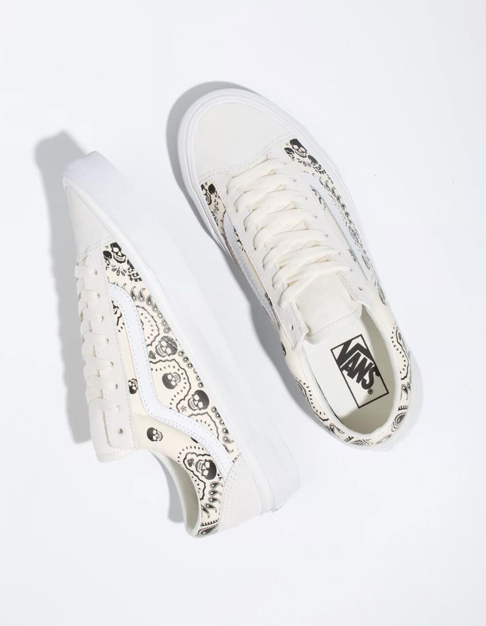 VANS Bandana Skull Style 36 Shoes OFF WHITE Tillys
