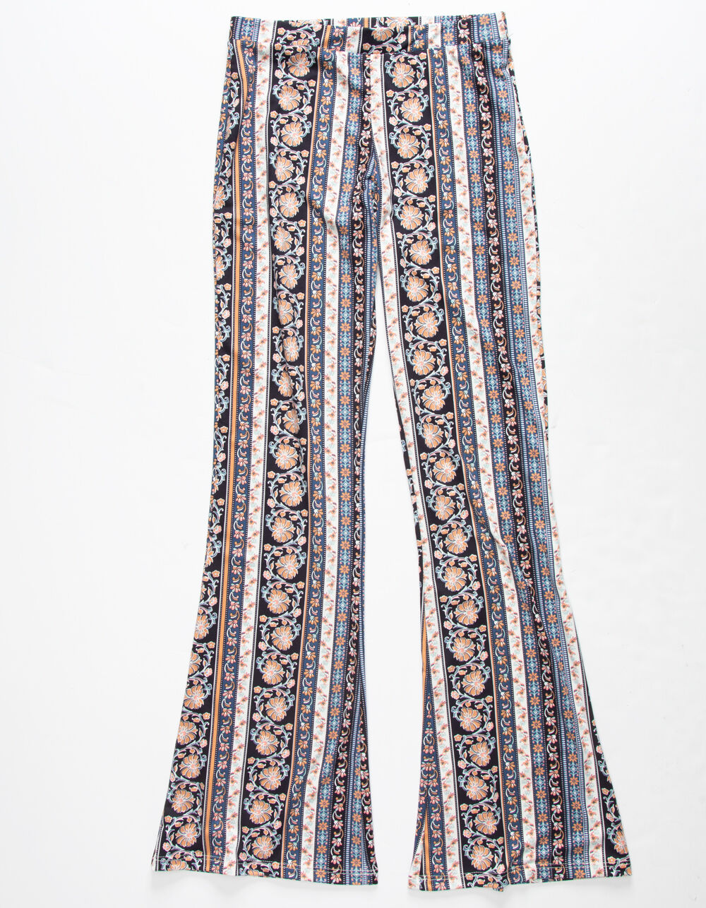 WHITE FAWN Multi Floral Girls Flare Pants - BLUE COMBO | Tillys