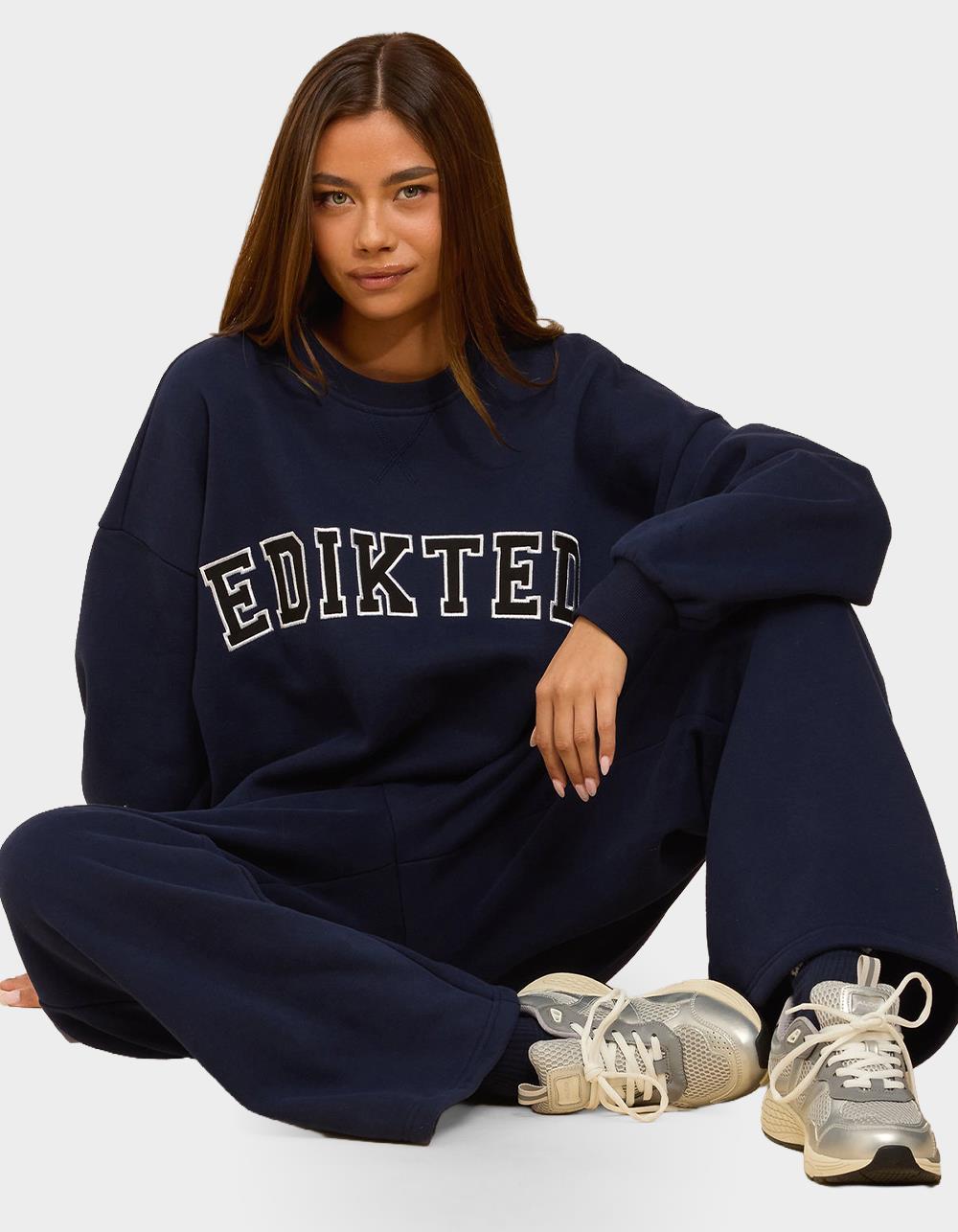 Edikted Major Sweatshirt - NAVY