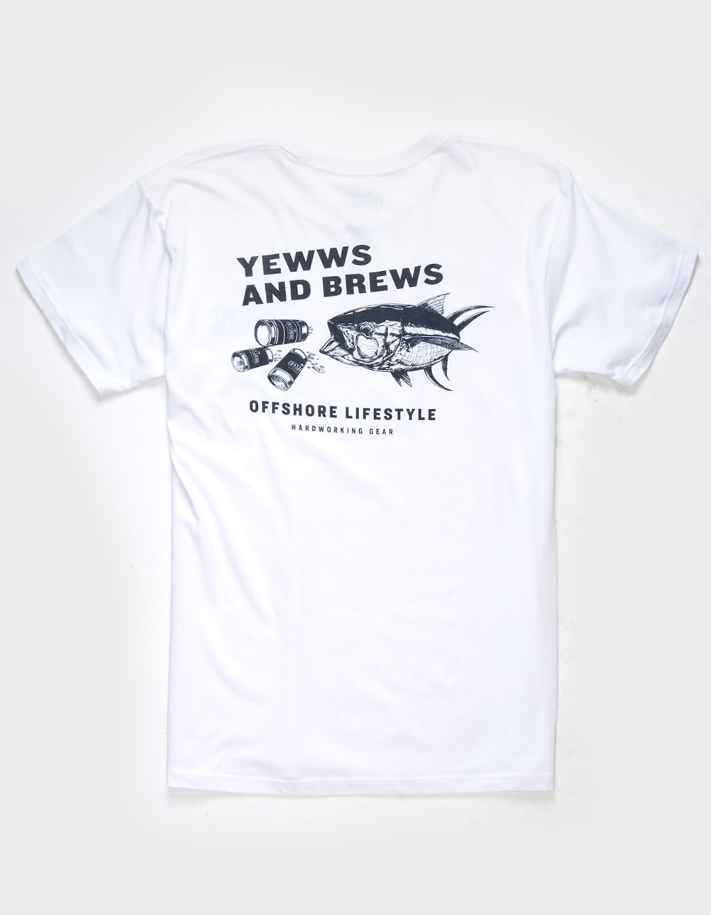 OFFSHORE LIFESTYLE Yewws And Brews Mens Tee WHITE Tillys
