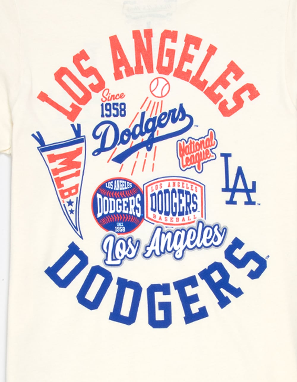MITCHELL & NESS Los Angeles Dodgers Sport Magnet Boys Tee - NATURAL