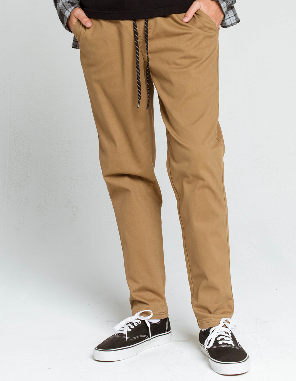 RSQ Twill Mens Tan Pull On Pants - TAN 