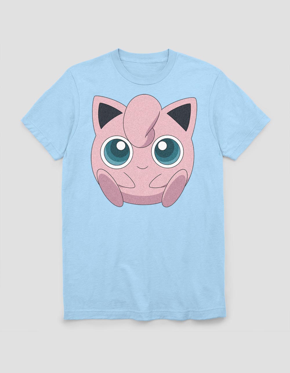 POKEMON Jigglypuff Face Unisex Tee - LIGHT BLUE