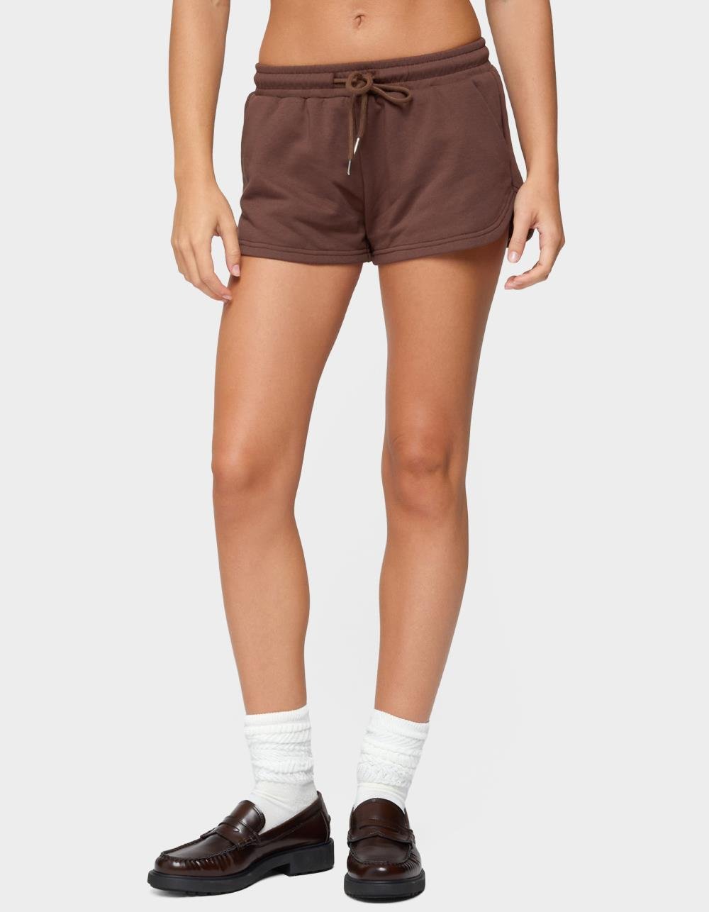 EDIKTED Kordelia Shorts - BROWN