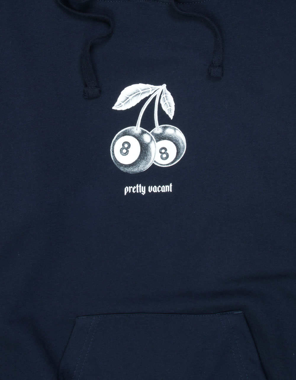 PRETTY VACANT 8-Ball Cherries Mens Hoodie - NAVY