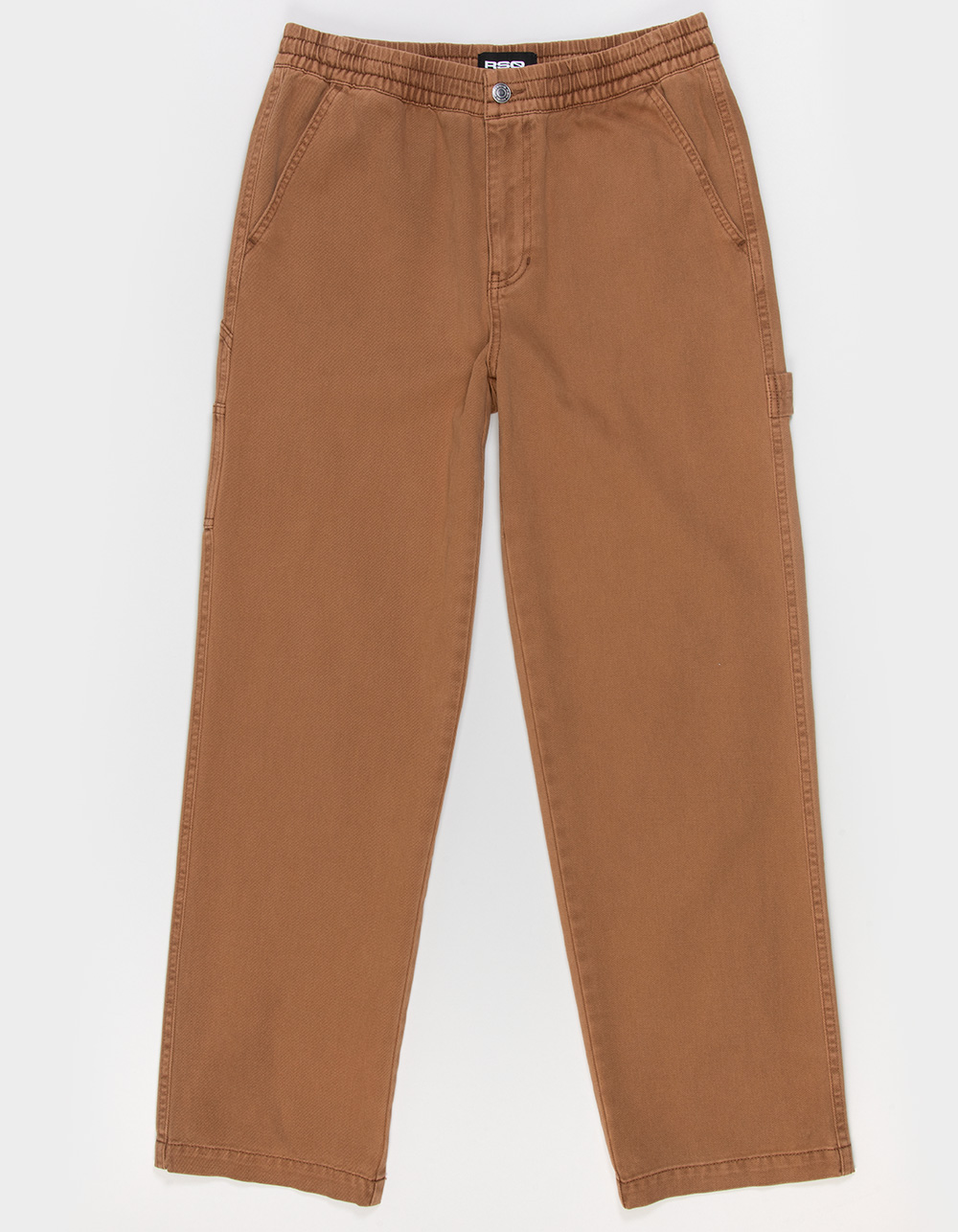RSQ Mens Straight Fit Pull On Carpenter Pants - TOFFEE