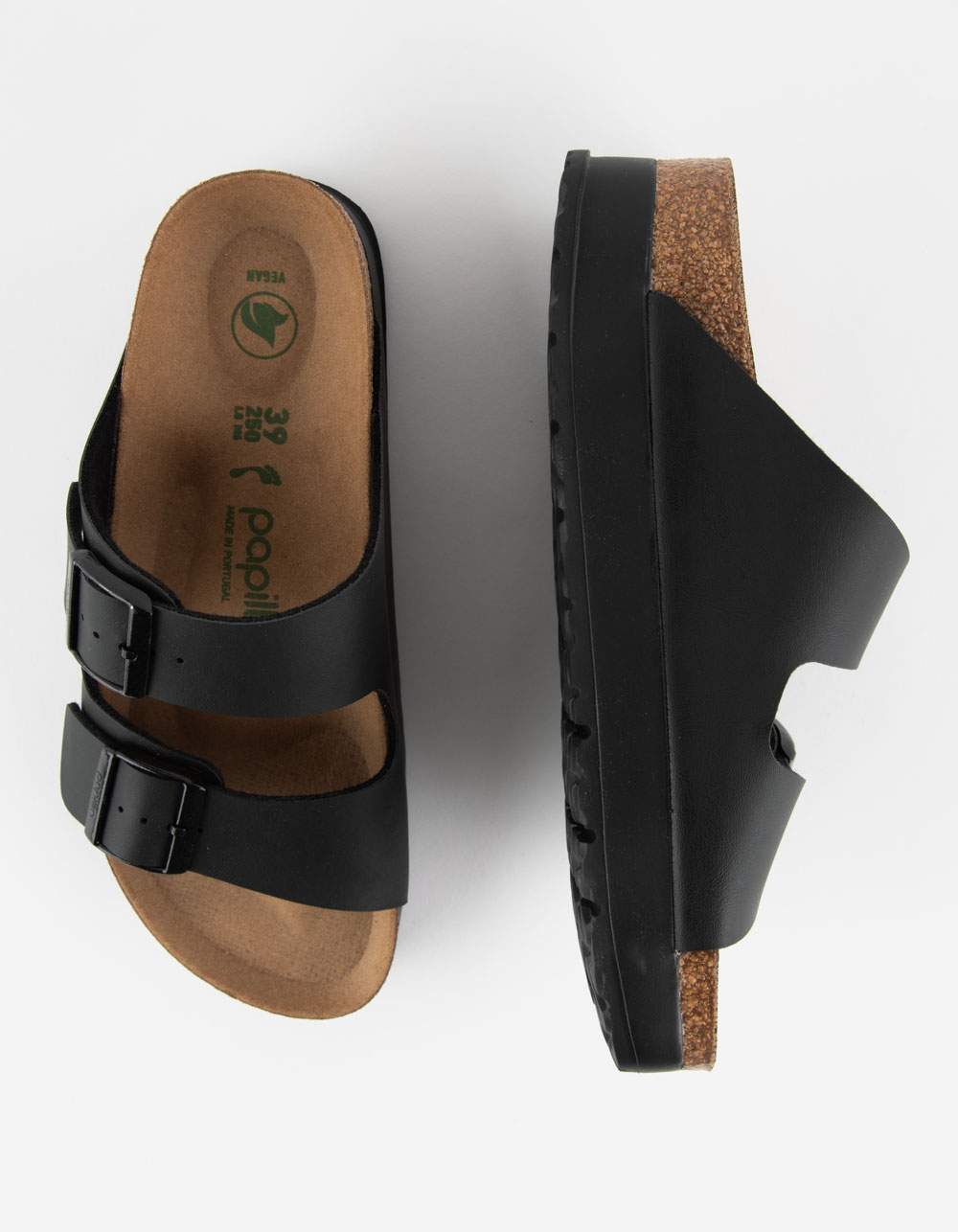 Papillio By Birkenstock Arizona Platform: Sandali Chunky In Pelle Scamosciata Nera (Tacco 2,5 Cm)