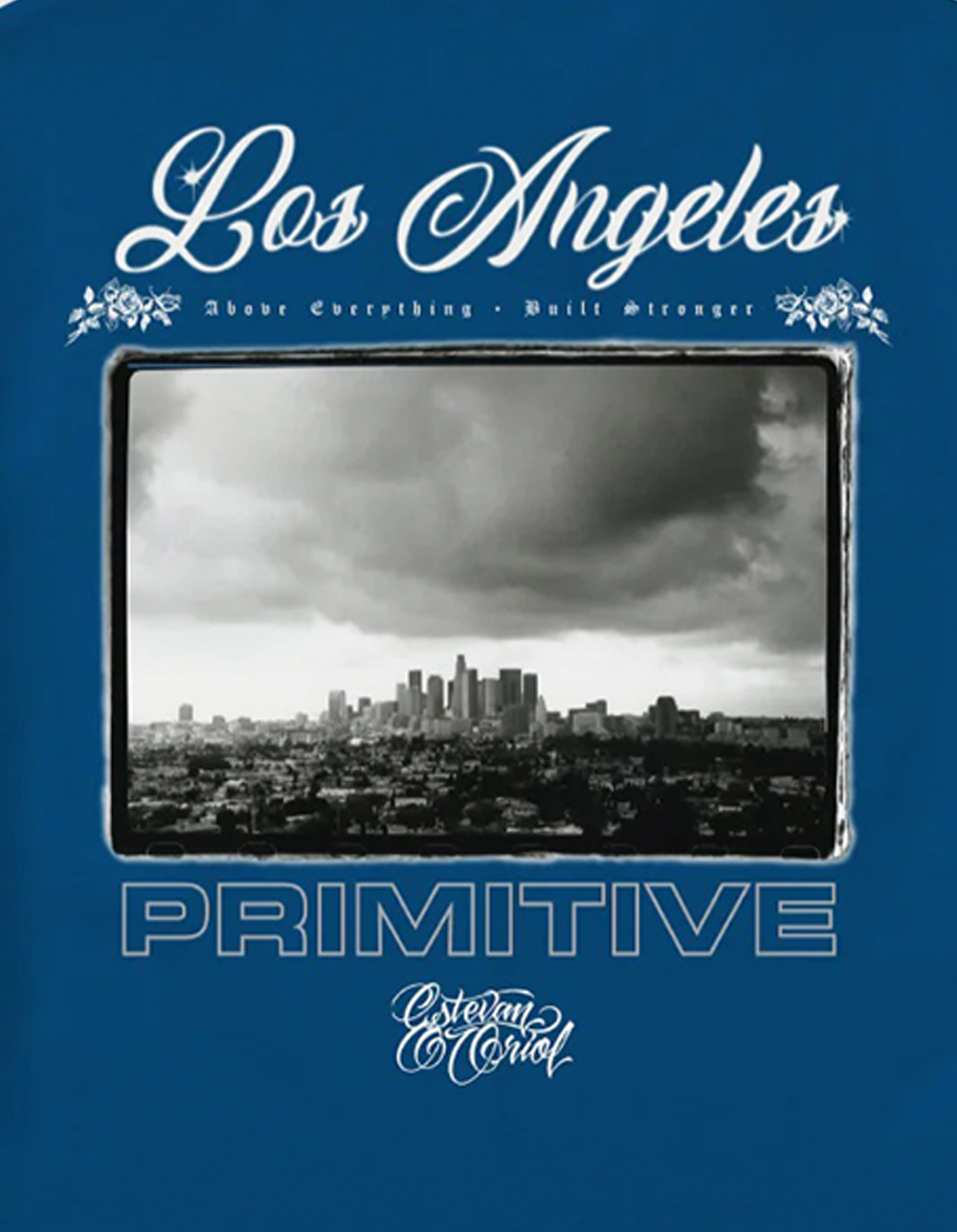 PRIMITIVE City Of Angels Mens Boxy Tee - ROYAL