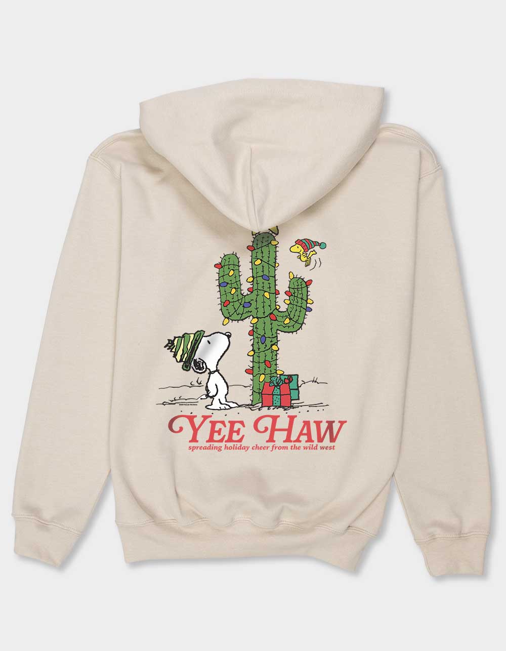 PEANUTS Yee Haw Holiday Unisex Kids Hoodie - SAND