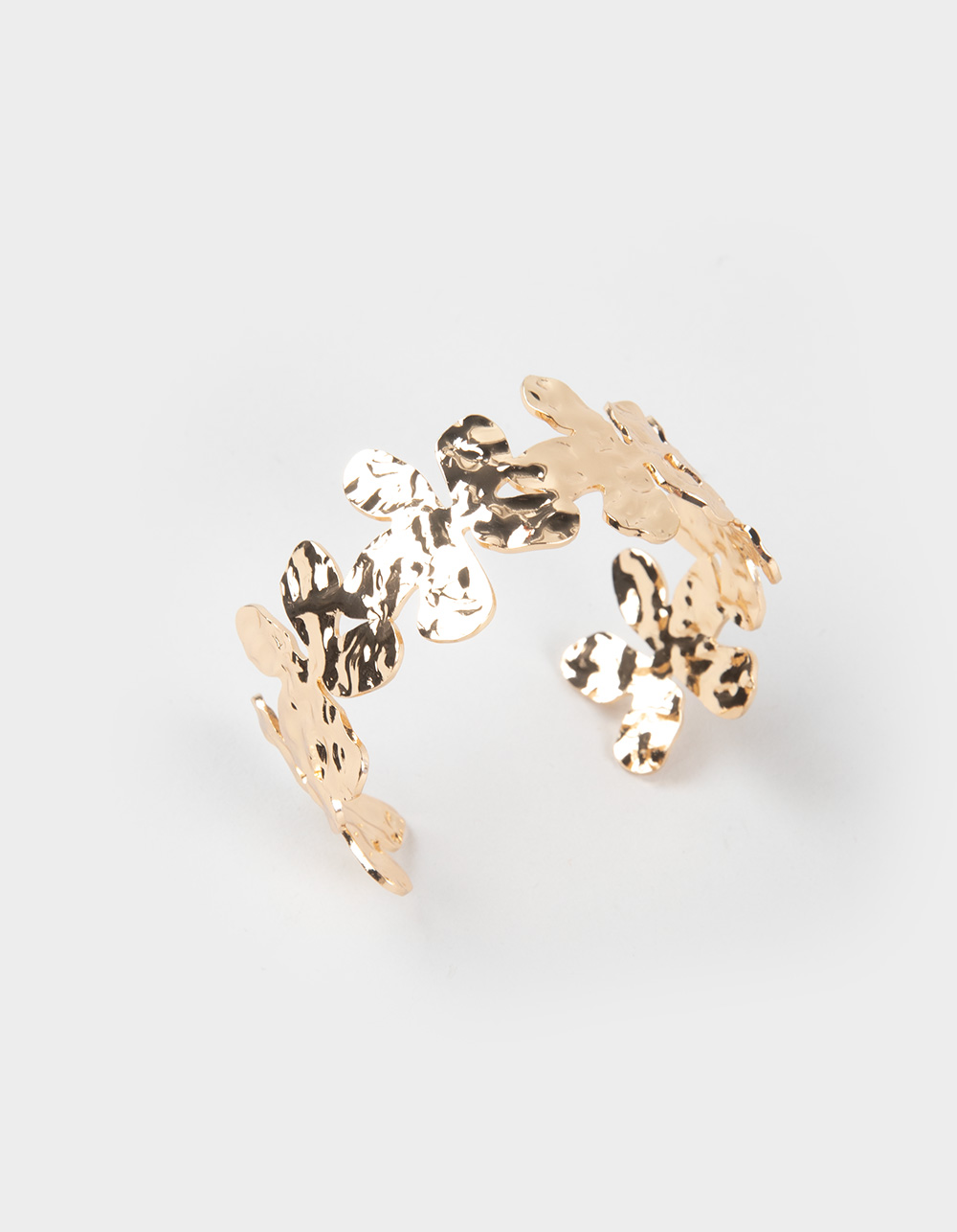 FULL TILT Floral Cuff Bracelet - GOLD