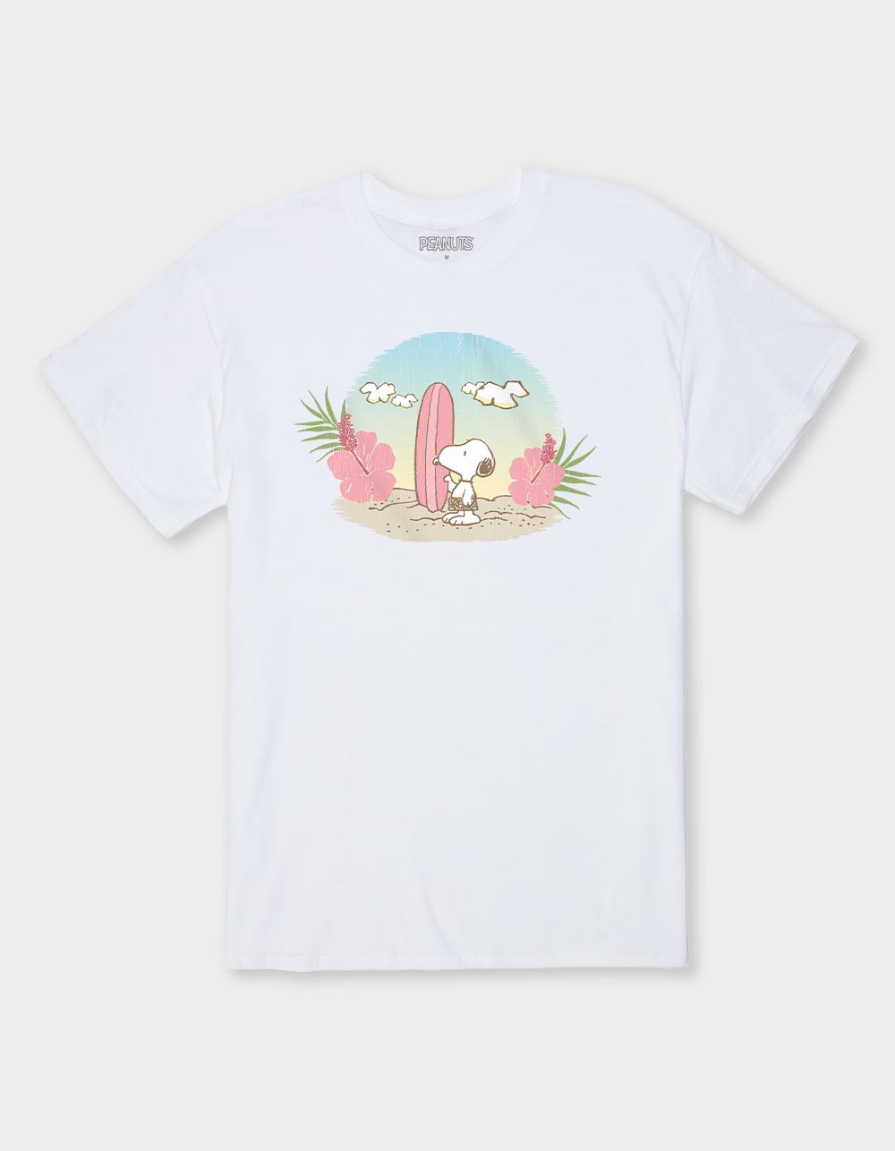 PEANUTS Snoopy Surf's Up Unisex Tee - WHITE