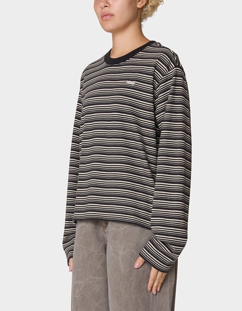 OBEY Dorothy Stripe Womens Long Sleeve Top
