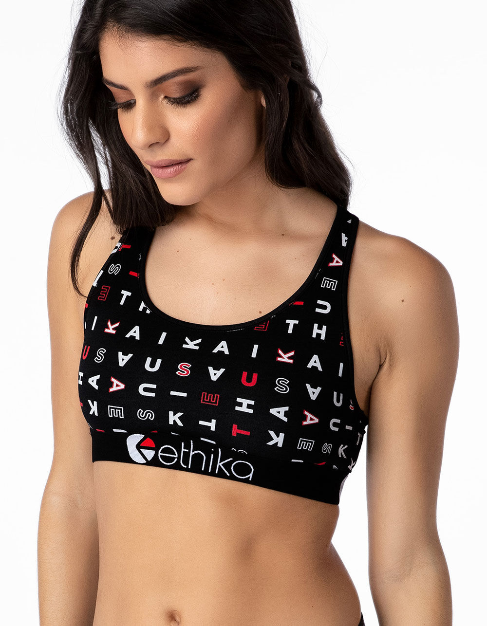 ETHIKA USA Sports Bra BLACK COMBO Tillys