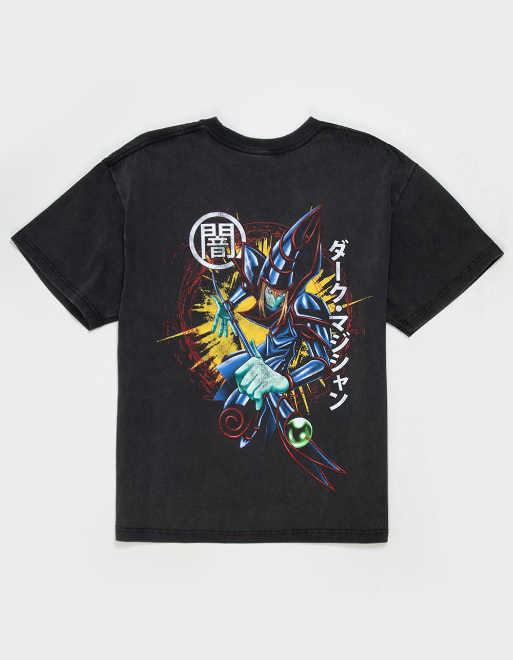 YU-GI-OH! Dark Magician Mens Boxy Tee - WASHED BLACK