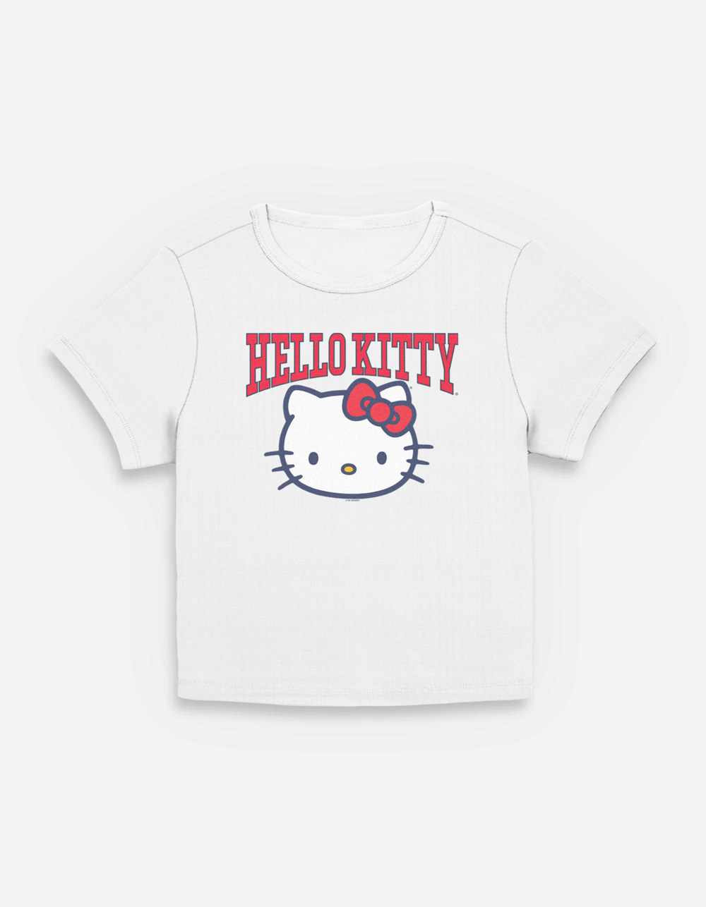 HELLO KITTY Classic Womens Baby Tee - CREAM