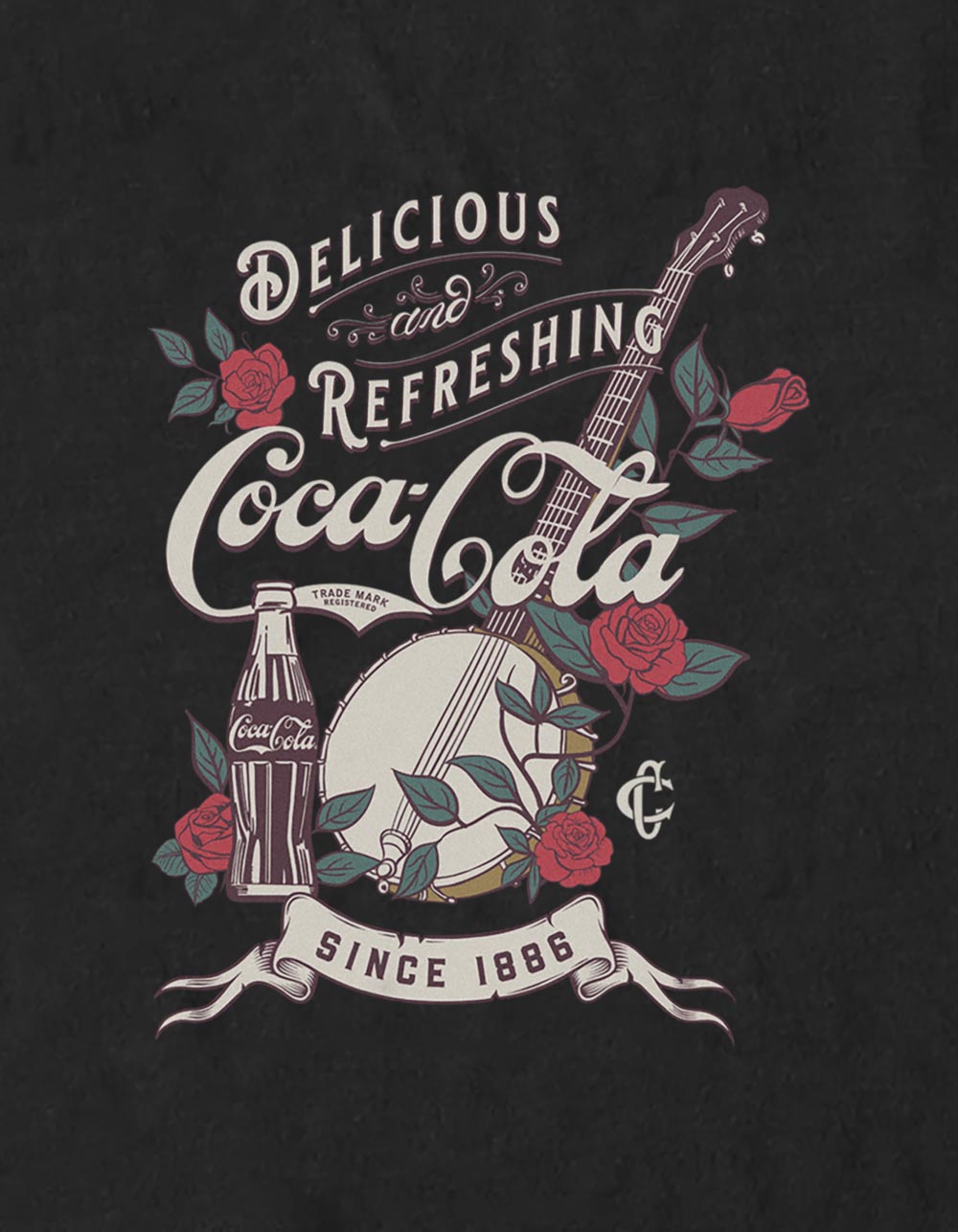 COCA-COLA The World Tour Unisex Tee - BLACK