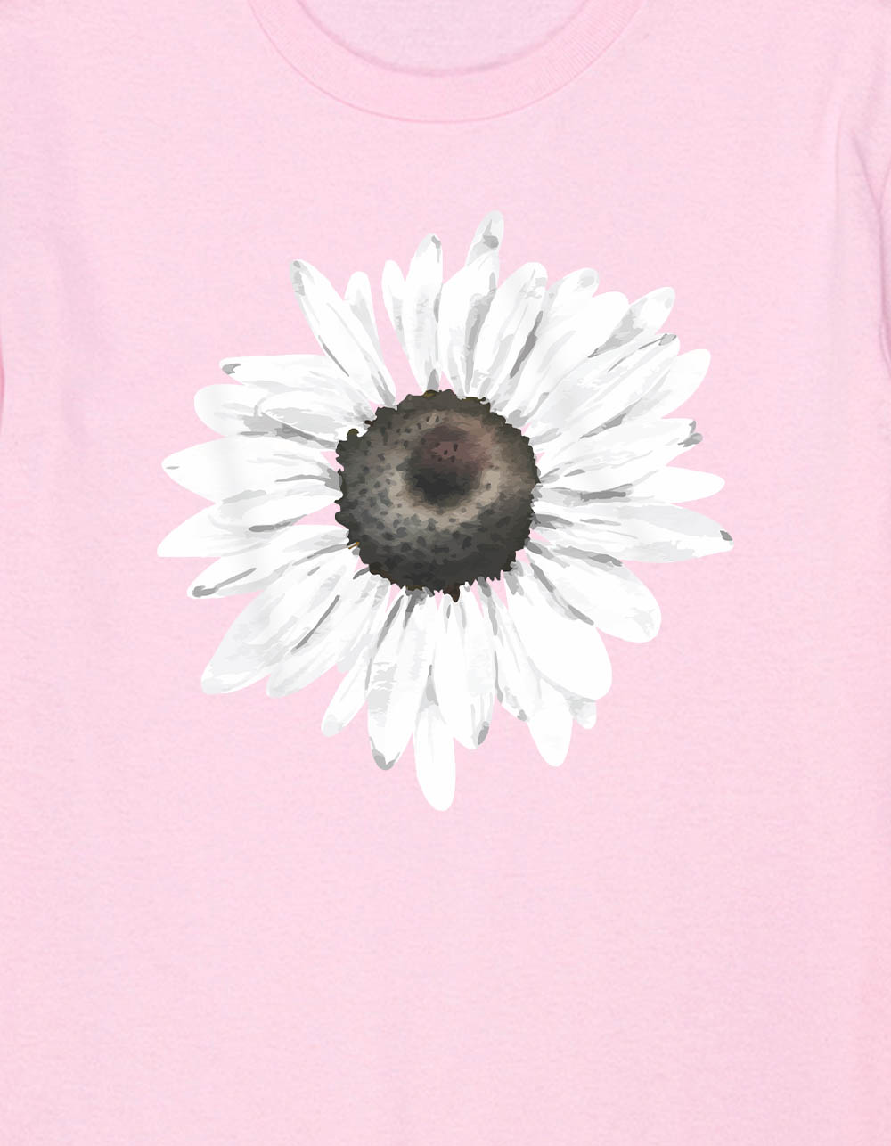 DAISY Painted Flower Girls Tee - LIGHT PINK