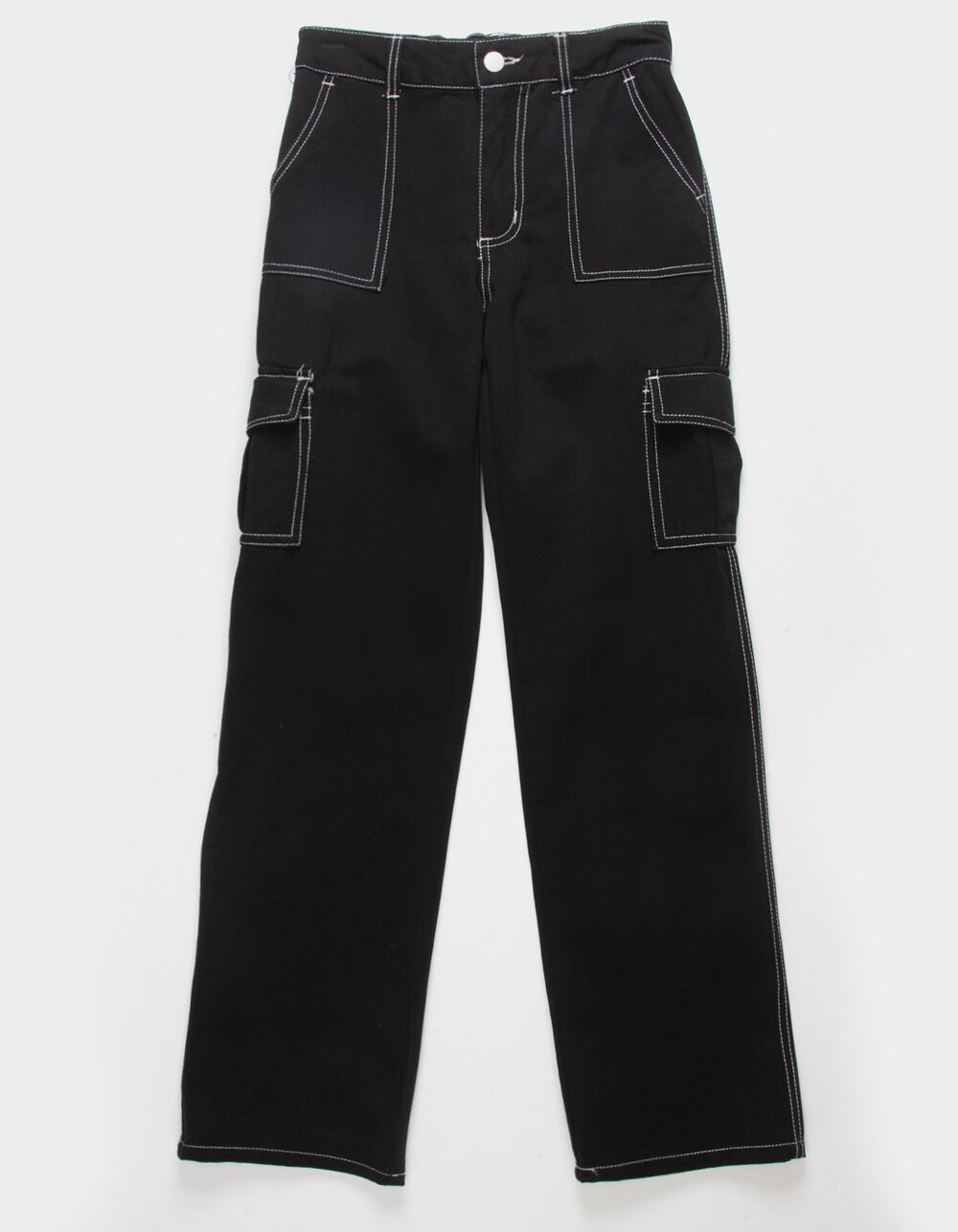 RSQ Girls Twill Carpenter Pants - BLACK 