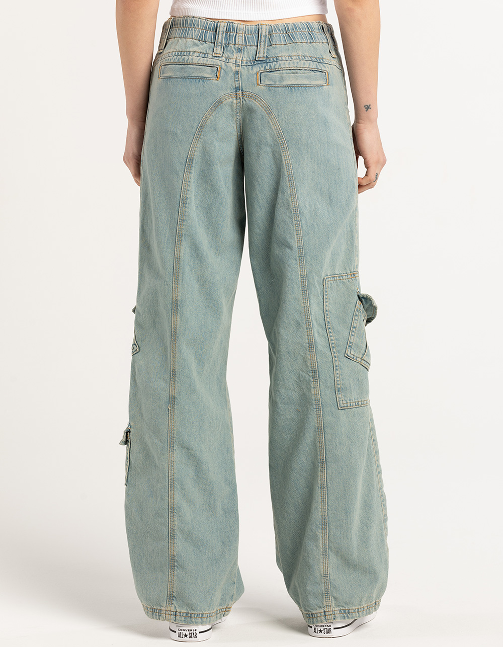 BDG Urban Outfitters Y2K Womens Denim Cargo Pants - BLEACH | Tillys