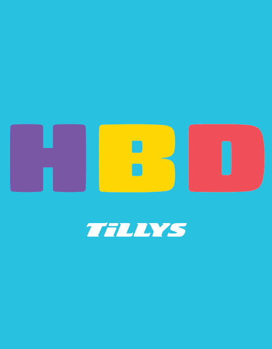 EGift Card HBD Color 24HBD Color Tillys