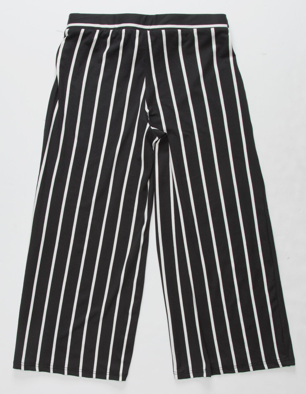 WHITE FAWN Stripe Crop Black Girls Palazzo Pants image number 1