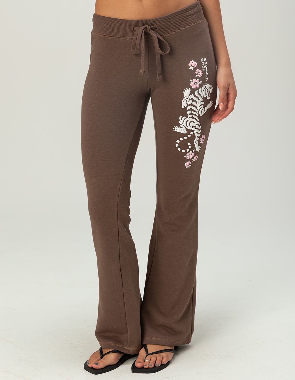 RIOT SOCIETY Tiger Womens Sweatpants - BROWN
