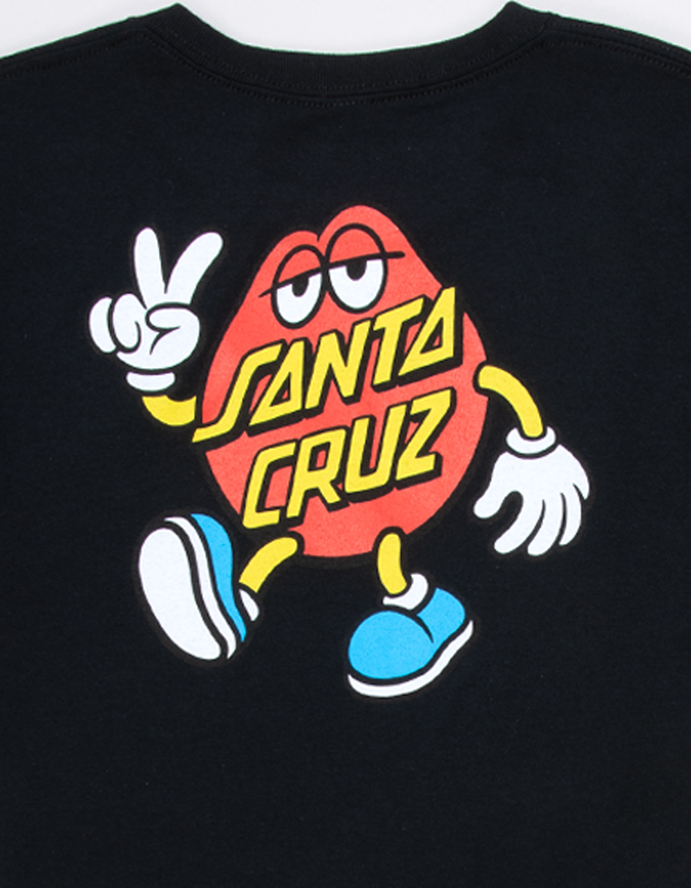 SANTA CRUZ Dot Guy Boys Tee - BLACK