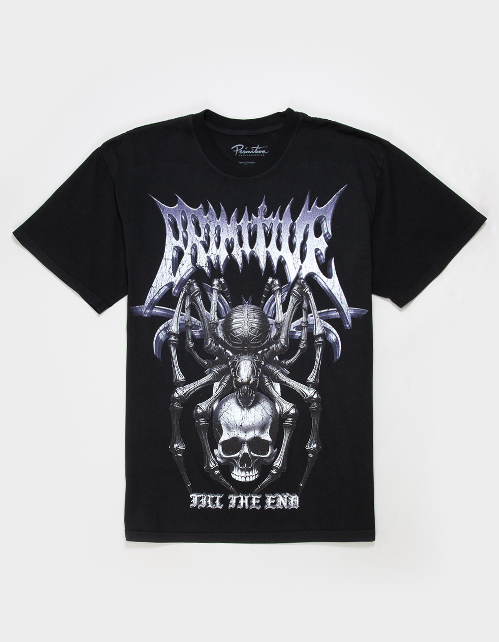 PRIMITIVE Creeper Mens Boxy Tee - WASHED BLACK