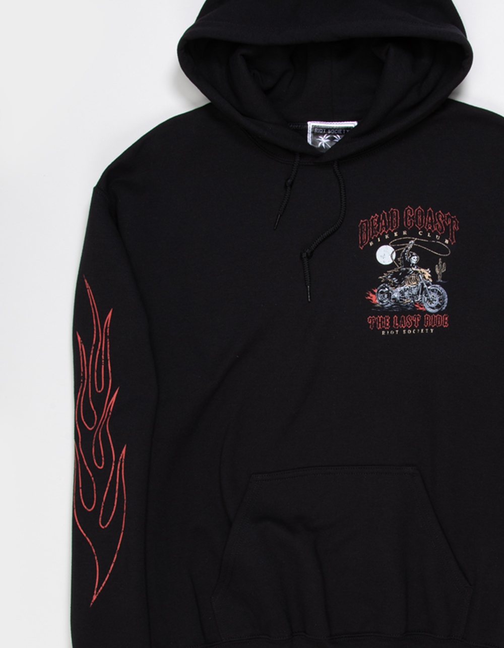 RIOT SOCIETY Dead Coast Mens Hoodie - BLACK