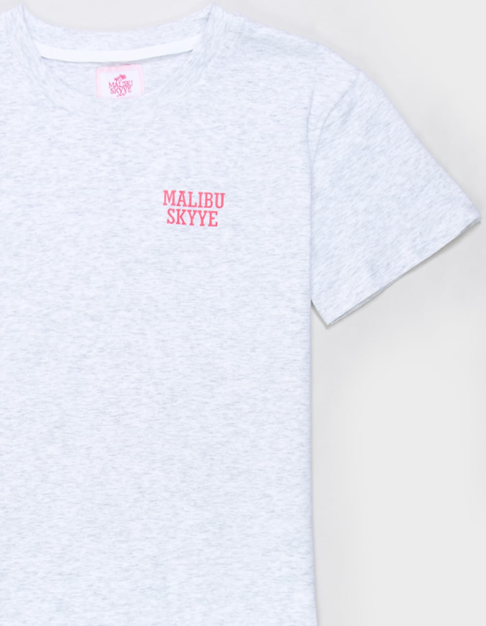 MALIBU SKYYE Surfboard Girls Boyfriend Tee - HEATHER GRAY
