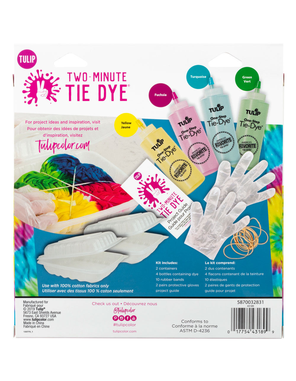 Two Minute Tie Dye Kit MULTI Tillys