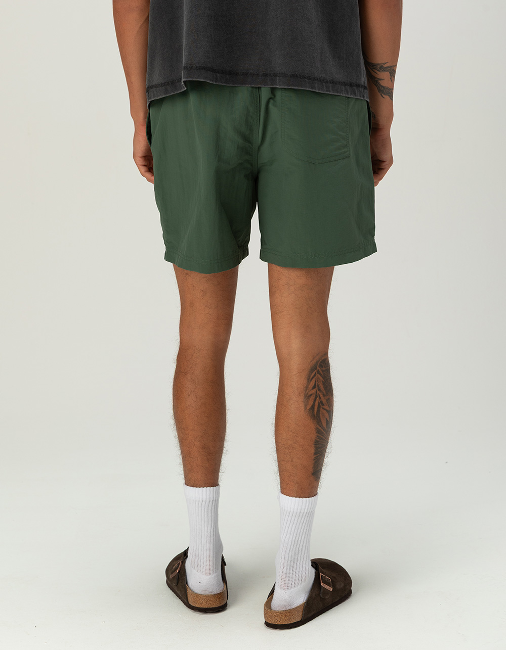RSQ Mens 6" Nylon Shorts - FOREST
