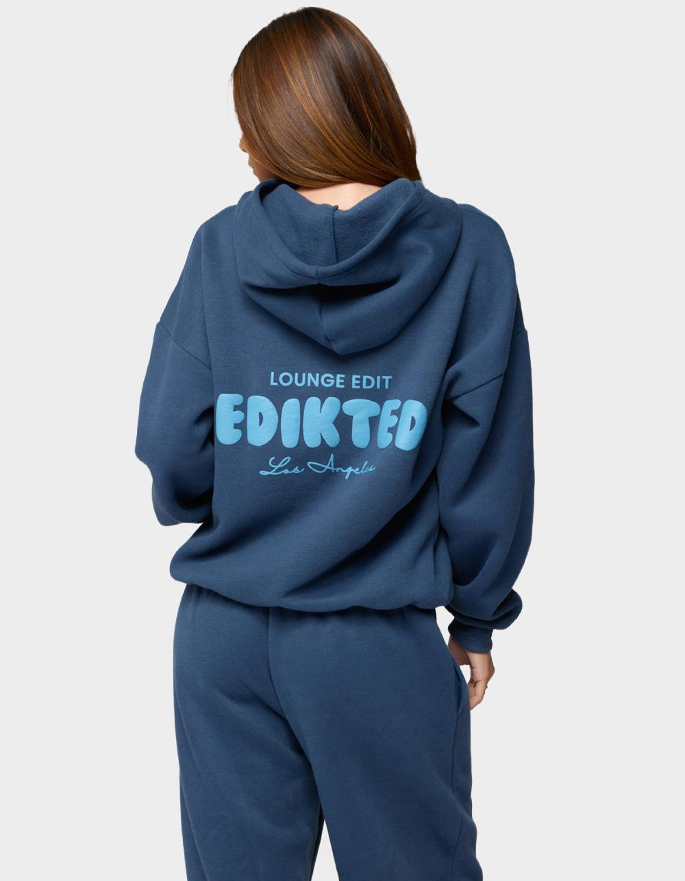 EDIKTED Lounge Edit Hoodie - NAVY