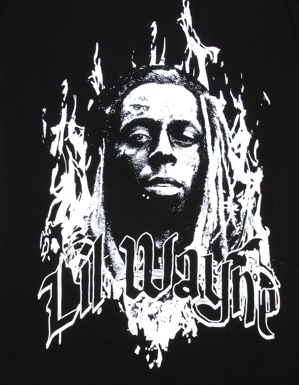LIL WAYNE Mens Boxy Tee - WASHED BLACK