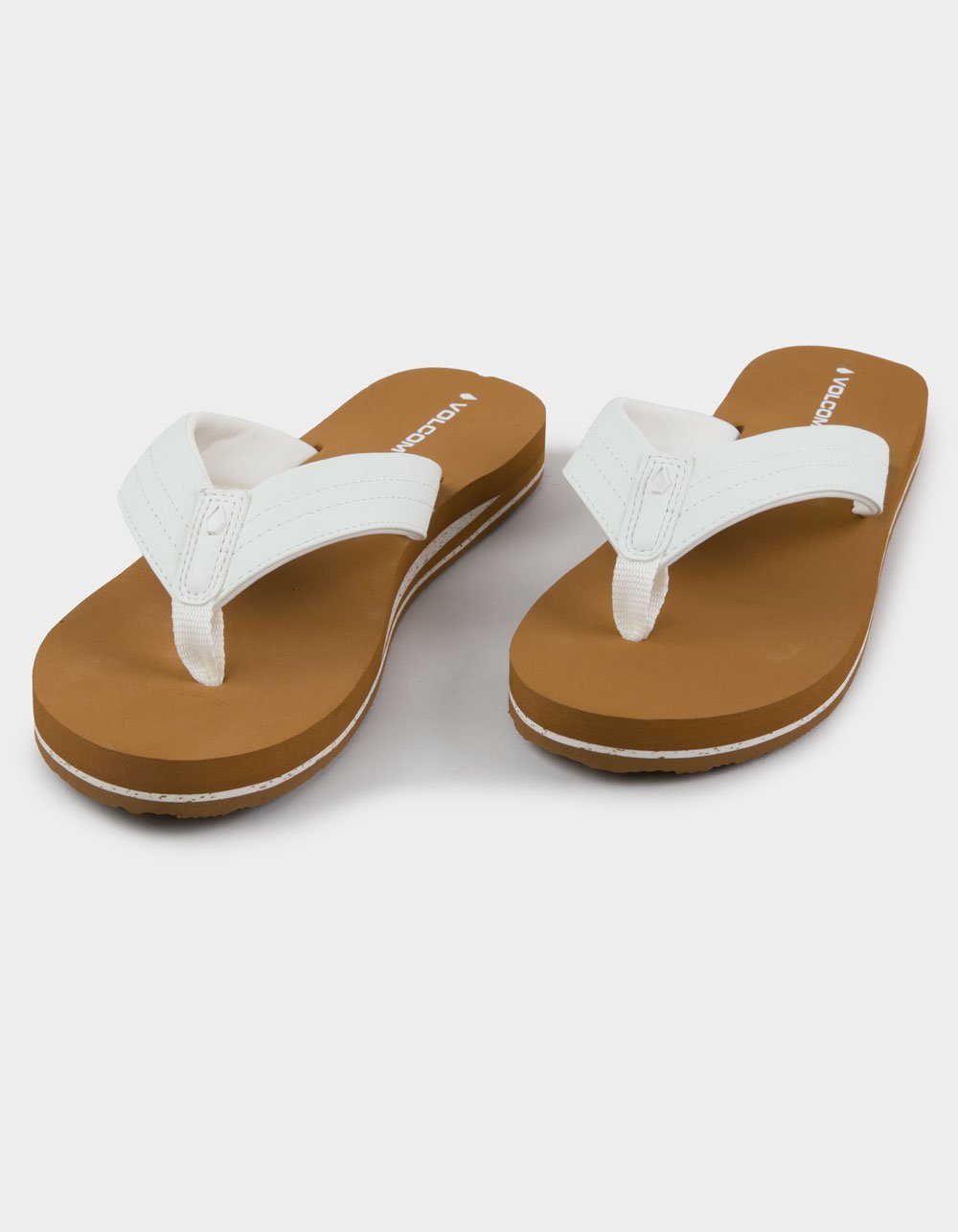 VOLCOM Boyfriend Womens Thong Flip Flops - WHITE