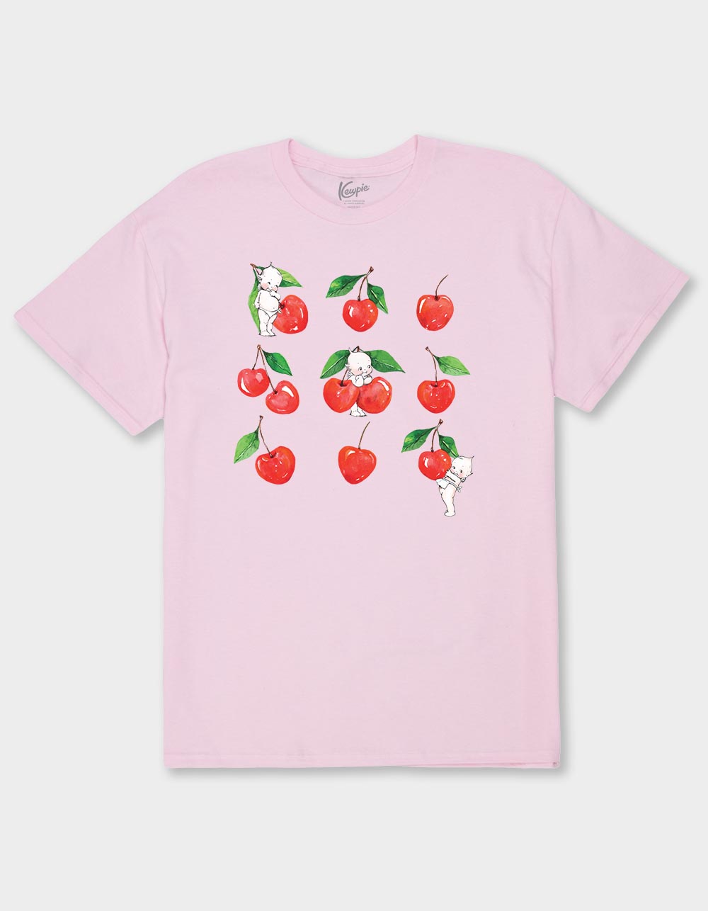 KEWPIE Cherries Unisex Tee - LIGHT PINK