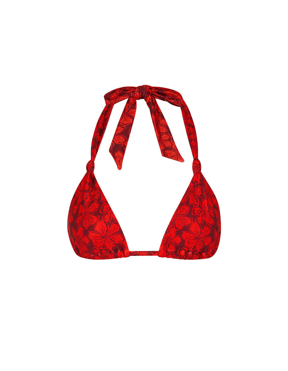 KULANI KINIS Sassy Sangria Triangle Bikini Top - PORT