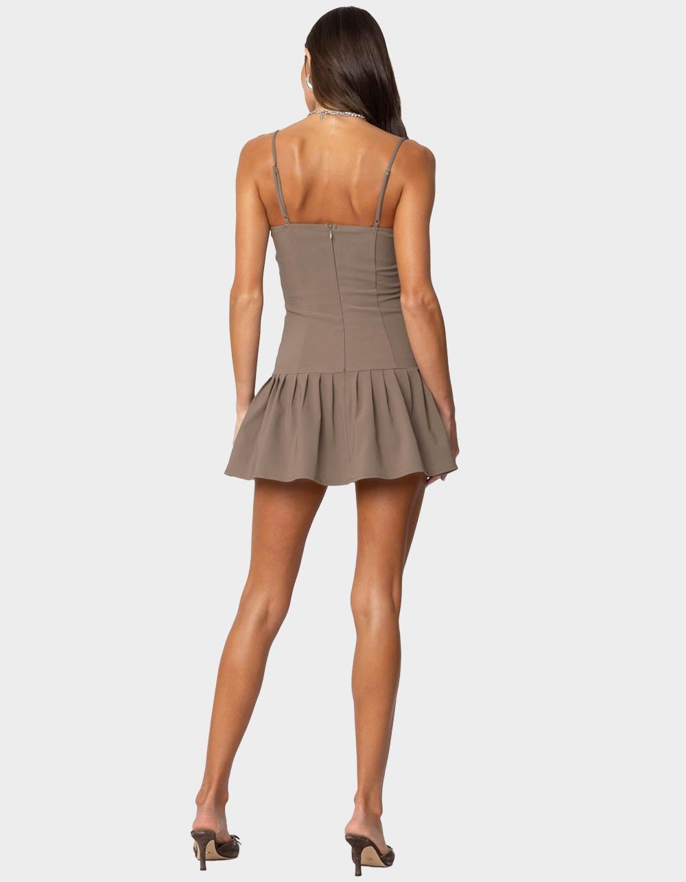 EDIKTED Cupped Drop Waist Mini Dress