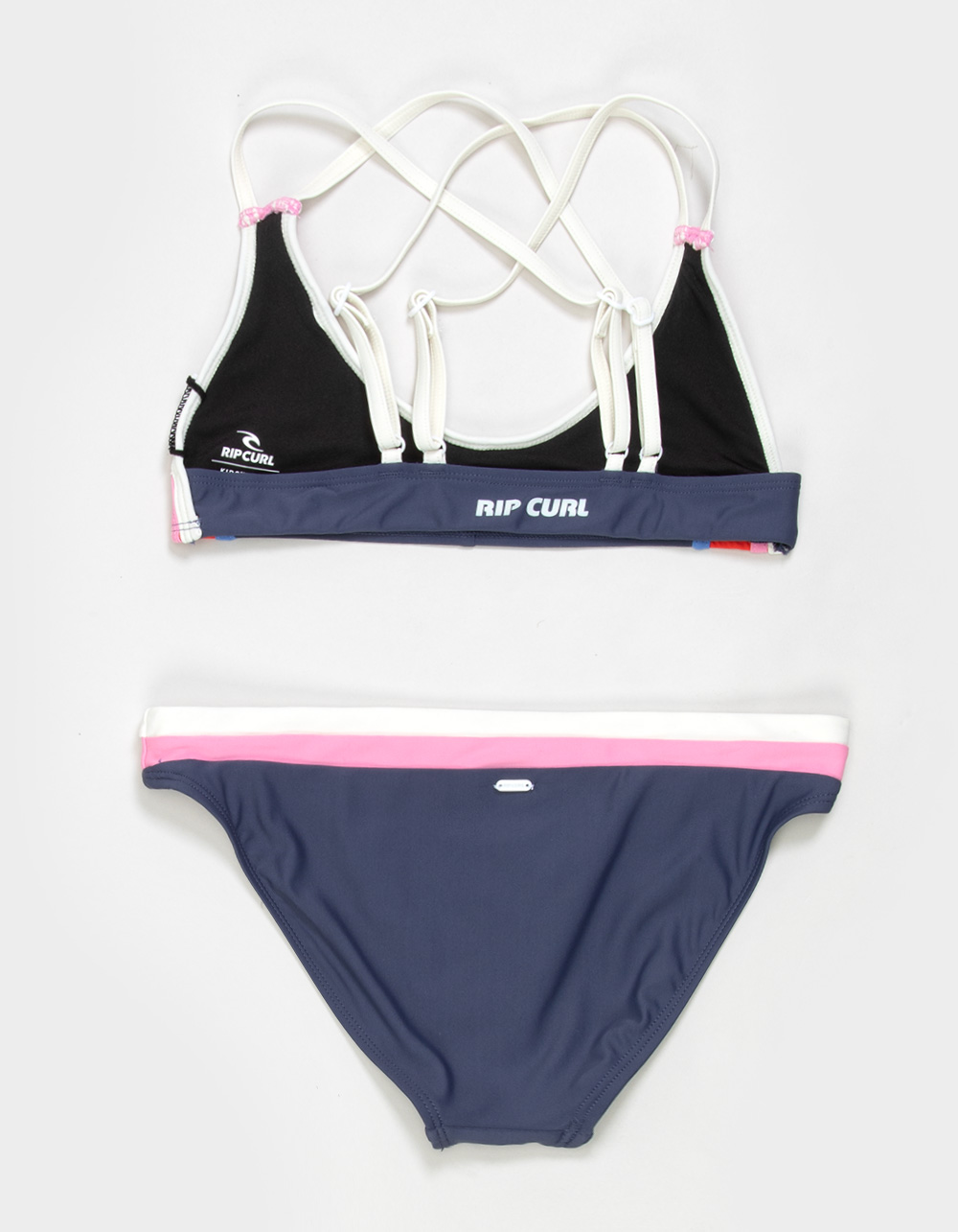 RIP CURL Surf Revival Girls Bralette Bikini Set - NAVY COMBO