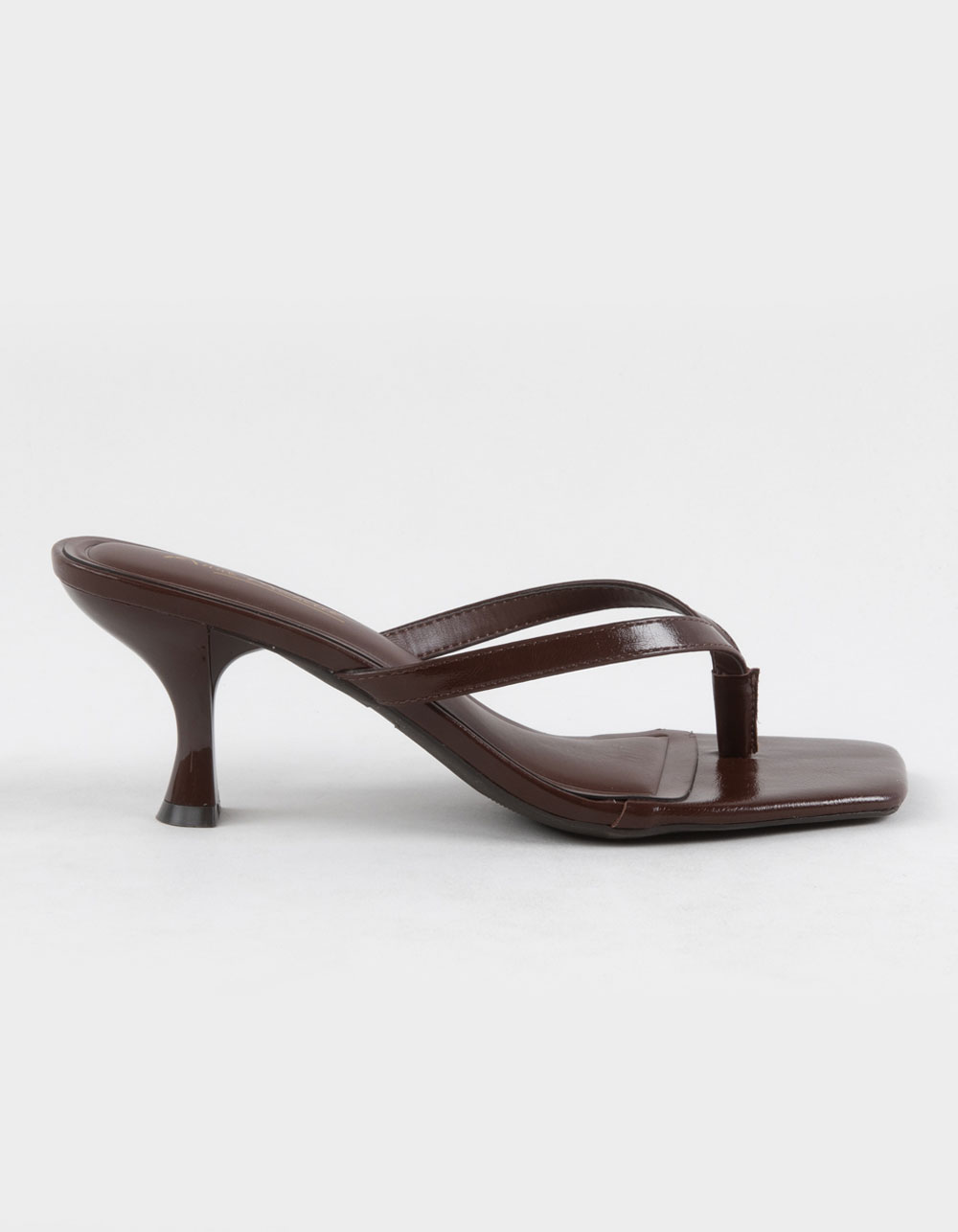 ANNE MICHELLE Align Womens Kitten Heels - CHOCOLATE