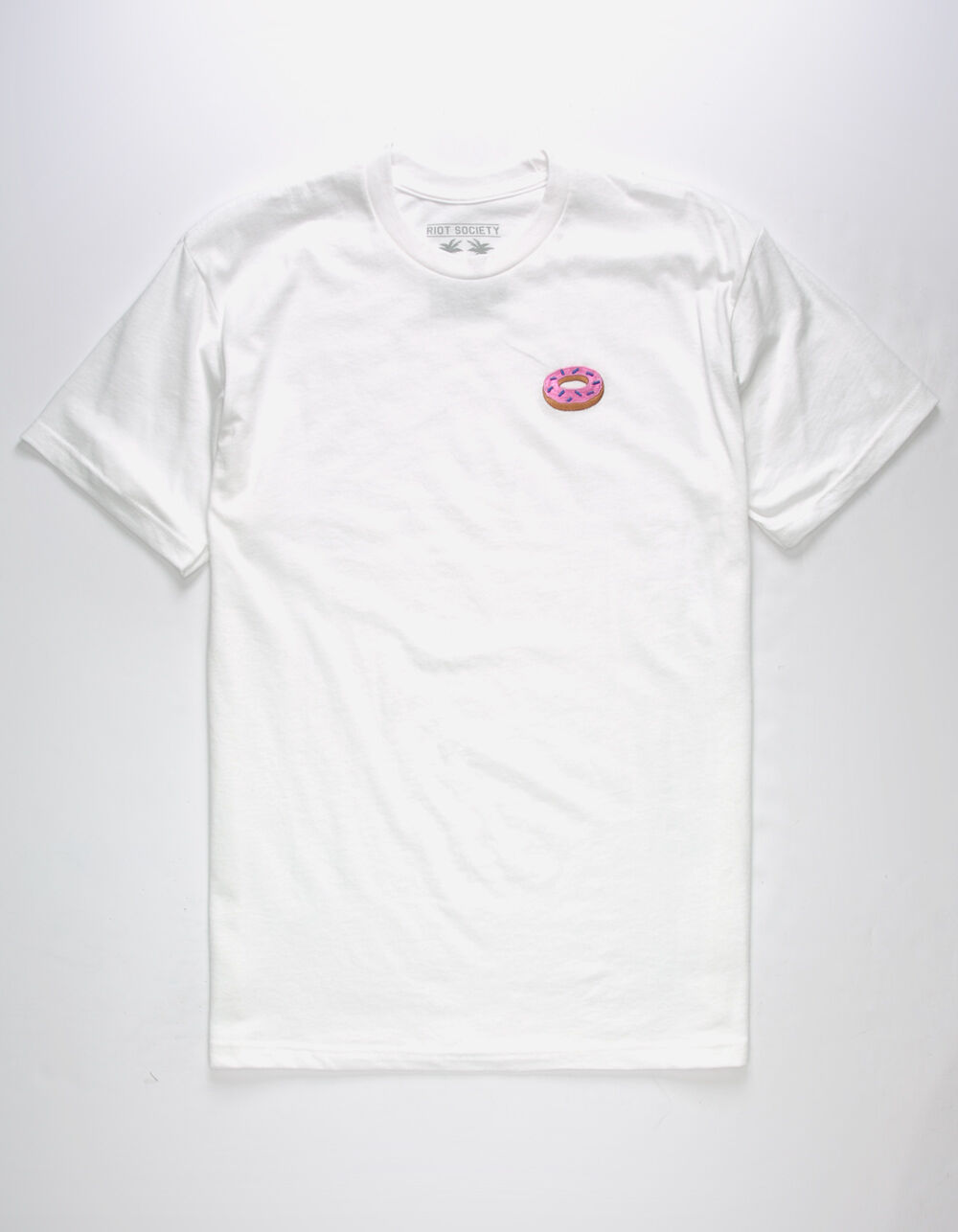 RIOT SOCIETY Donut Embroidery Mens T-Shirt image number 0